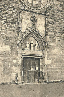 Portada amb les imatges del timpà del monestir de Sant Esteve