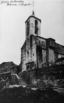 Església d'Orriols. 1911-1936