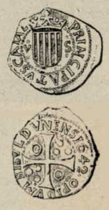 Moneda emesa a Besalú durant la Guerra dels Segadors (1640-1652)