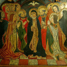 Retaule g&ograve;tic de la darreria del segle XV, procedent de la capella de la Mare de D&eacute;u de l'Esperan&ccedil;a