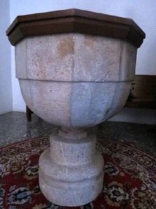Pica baptismal de l'església de Sant Andreu