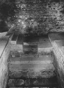 Escalinata dels banys jueus de Besalú. 1985