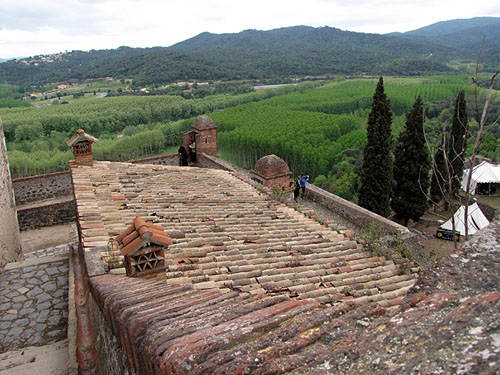 Panoràmica d'Hostalric des del castell