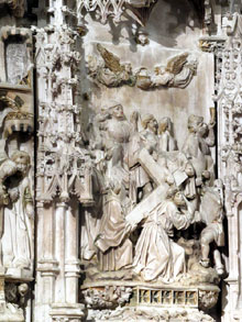 Detall del retaule de l'altar major