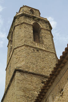 Campanar de l'esgl&eacute;sia de Sant Juli&agrave; de Cor&ccedil;&agrave;