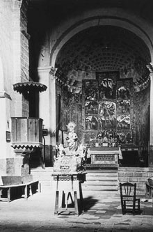 Altar major de Sant Miquel de Cruïlles el 1917