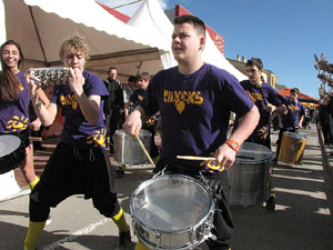 Fira del Porc FIPORC 2014. Animaci&oacute; pels carrers de la vila amb el grup Taxeks de Celr&agrave;