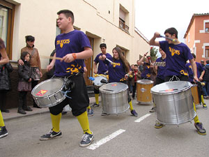 Fira del Porc FIPORC 2014. Animaci&oacute; pels carrers de la vila amb el grup Taxeks de Celr&agrave;