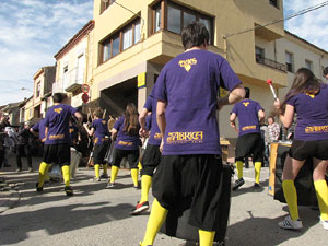 Fira del Porc FIPORC 2014. Animaci&oacute; pels carrers de la vila amb el grup Taxeks de Celr&agrave;