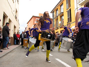 Fira del Porc FIPORC 2014. Animaci&oacute; pels carrers de la vila amb el grup Taxeks de Celr&agrave;