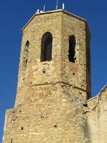 Campanar de l'esgl&eacute;sia de Sant Feliu de Llad&oacute;