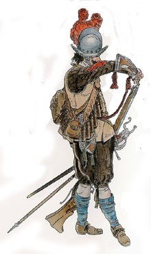 Mosqueter del Ter&ccedil; de la ciutat de Girona a Salses (1639-1640)