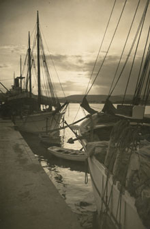 Vista del port de Palamós. 1930