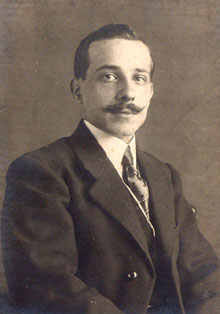 Retrat del director de l'Orfeó Aucellada de Palamós. 1910-1917