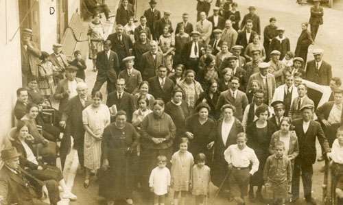 Parada d'autobusos a Palamós. 1910-1920