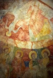 Pentecosta. Mural del segle XII, procedent de l'església de Sant Joan de Bellcaire