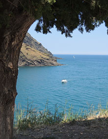 La badia de Portbou des del cementiri
