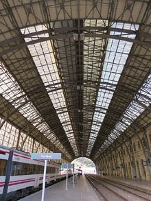 Interior de l'estació ferroviària de Portbou