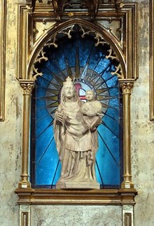 Altar major de   l'església de Sant Esteve. Detall