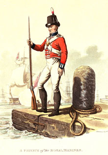 Royal Marine britànic. 1815