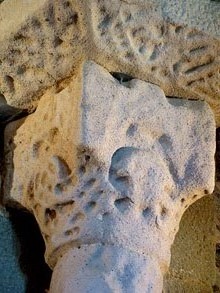 Capitell de la nau de l'església de Sant Pere de Rodes