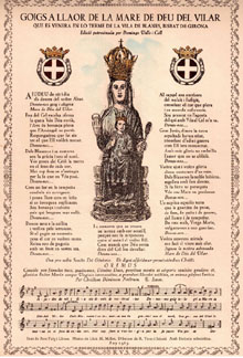 Goigs a la Mare de Déu del Vilar. 1963