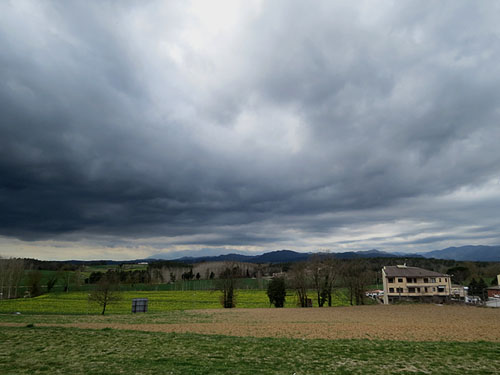Paisatge des de l'església de Santa Eulàlia de Vallcanera