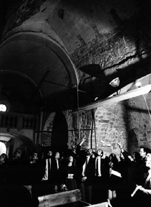 Treballs de restauraci&oacute; a Sant Tom&agrave;s de Fluvi&agrave;