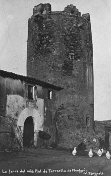 La torre del ms Ral de Torroella de Montgrí. 1911