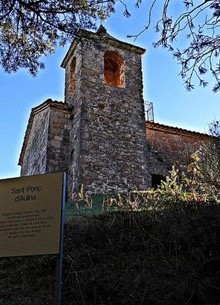 Esgl&eacute;sia de Sant Pon&ccedil; d'Aulina