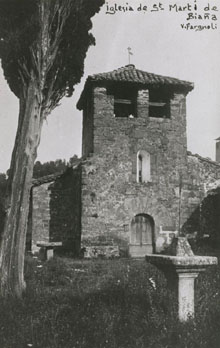 Esgl&eacute;sia de Sant Mart&iacute; de Bianya. 1911-1936