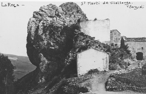 Vista de la Roca de Sant Mart&iacute; de Vilallonga de Ter. 1918