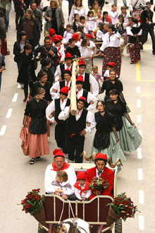 Plantada de l'Arbre de Maig i Ball del Cornut. 2012