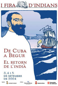 Cartell de la I Fira d'Indians de Begur 2004