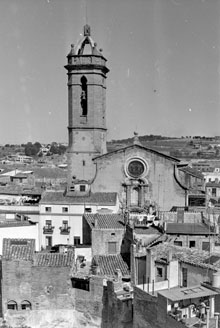 Esgl&eacute;sia de Santa Maria des del Castell. 1973