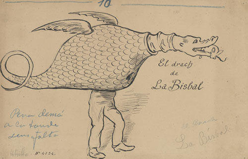El drach de La Bisbal. 1902