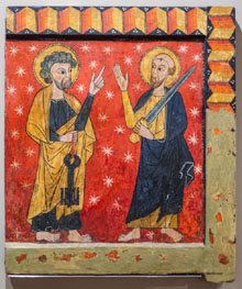 Lateral d'altar. Finals segle XIII. Procedeix de l'esgl&eacute;sia parroquial de Sant Miquel de Soriguerola de Fontanals de Cerdanya