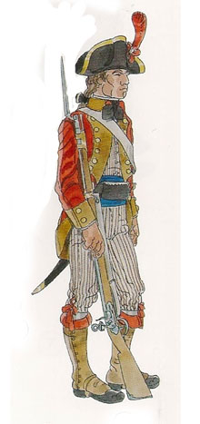 Guerra Gran (1793-1795). Soldat d'infanteria lleugera