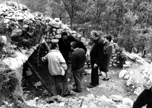 Restes del castell de Mataplana. 1986
