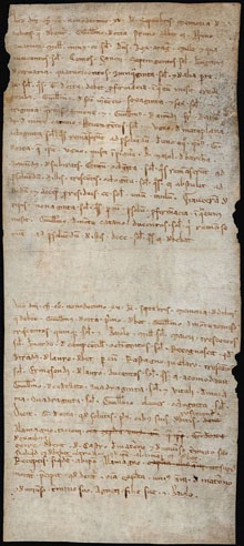 18 d'agost 1219. Relació dels deutors i creditors de Guillem d'Horta, entre els quals  hi ha el rei Jaume I de Catalunya i Aragó, Guillem Ramon de Montcada i Hug de Mataplana