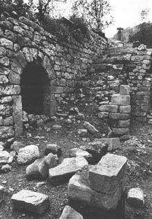 Interior del Castell de Mataplana. 1988
