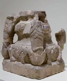 Base del baldaqu&iacute; del monestir. Segon ter&ccedil; del segle XII