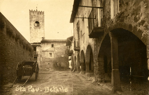 Vista de Santa Pau. 1910