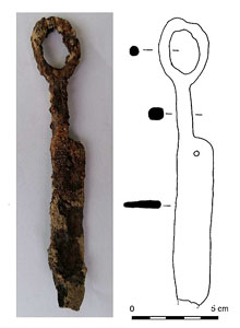 Tisores de ferro. Excavació de 2019