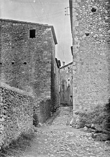 Un carrer de Sant Mori. 1925
