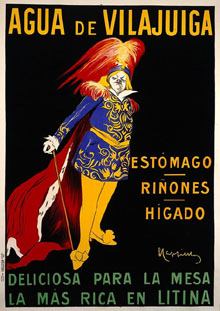Cartell publicitari de l'aigua de Vilaju&iuml;ga. Ca. 1925