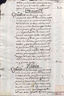 Estado de las cofrad&iacute;as, hermandades y congregaciones correspondientes a Gerona, junto con los pueblos de su partido remitido por Jos&eacute; Ignacio de Castellv&iacute;, alcalde mayor. 1771